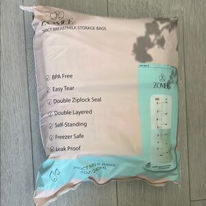 360 Count Zomee Breastmilk Storage Bags